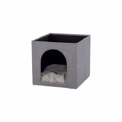 TRIXIE Ella Cuddly Cave, Cave pet bed, Indoor, Cat, Grey, Rectangular, Monochromatic