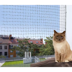TRIXIE Protective Net, Safety net, Cat, Indoor & outdoor, Black, Nylon, 4000 mm