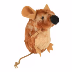 TRIXIE Mouse, Cat, Plush toy, Brown, Plush, 80 mm