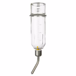 TRIXIE 60443, Rabbit, Waterer, Glass, Metal, Metallic, Transparent, 0.5 L, 1 pc(s)