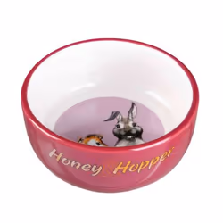 TRIXIE Honey & Hopper Ceramic Bowl Universal Feeder & waterer