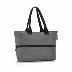 Reisenthel shopper e1, Tote bag, Grey, Polyester, Monochromatic, 18 L, 500 mm