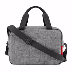 Reisenthel coolerbag to-go, Boy/Girl, Shoulder bag, Zipper, Grey, Black, Recycled polyester