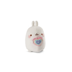 Cuddly Toy Molang with a Rainbow Heart 12 cm I Lovable Social Media & TV Star to Cuddle, Play & Love â 48223
