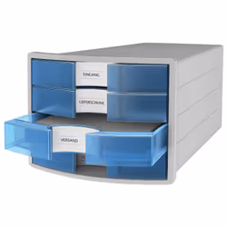 HAN IMPULS A4/C4 Plastic, Polystyrene Blue, Grey, Translucent