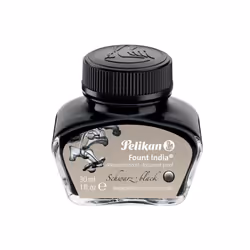 Pelikan Fount India, Black, 30 ml, 1 pc(s), Black, Grey, Germany