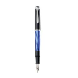 Pelikan M205 fountain pen Built-in filling system Black, Blue, Marble colour, Silver 1 pc(s)