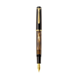Pelikan M200 fountain pen Built-in filling system Black, Brown, Gold, Marble colour 1 pc(s)