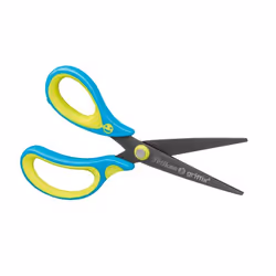 Pelikan 810265, Adult, Straight cut, Single, Blue, Yellow, Left-handed, 150 mm