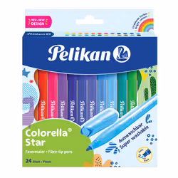 Pelikan 822312, 24 colours, Assorted colours, Bullet tip, 0.6 mm, Assorted colours, 24 pc(s)