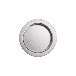 3947849 Sliding Door Handle Set 4920 â Without Lock, Round Rosette BL, Plated Satellite, Matte Chrome Finish, verchromt satiniert - Additional view 4