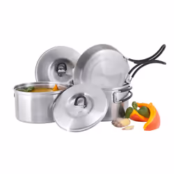 Tatonka 4000.000, Set, Stainless steel, Stainless steel, Black, 18/8, Stainless steel