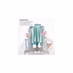 Baby Bottle Drying Rack, Gray, 9 Trocknungspositionen