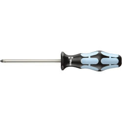 Wera 05032030001 Kraftform Stainless 3355 PZ Pozidriv Screwdriver  Lasertip  PZ 0 Head  2-3/8 Blade Length