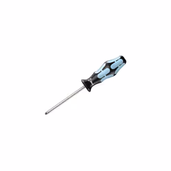 Wera 032032 Kraftform Plus 3355 Stainless Steel Screwdriver Pozidriv PZ2 x 100mm