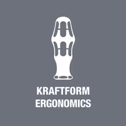 Wera 05007640001 Kraftform Plus 334 Slotted Screwdriver  Lasertip  8mm Head  7 Blade Length