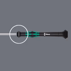 2035 Screwdriver for slotted screws for electronic applications, 0.20 x 1.2 x 40 mm