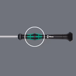 2035 Screwdriver for slotted screws for electronic applications, 0.20 x 1.2 x 40 mm