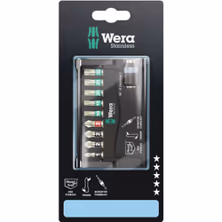 Wera 05073630001, 10 pc(s), Phillips, Pozidriv, Torx, PH 2, PZ 1, PZ 2, T10, T15, T20, T25, T30, Stainless steel