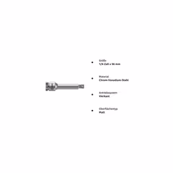 Wera - 5003527001 Zyklop 8794 A Wobble extension  Square drive 1/4"" H