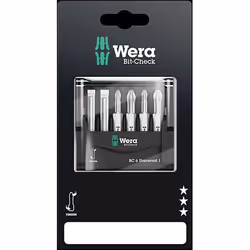 Wera 05073410001, 6 pc(s), Phillips, Pozidriv, Slot, PH 1, PH 2, PZ 1, PZ 2, 175 mm, 15 mm