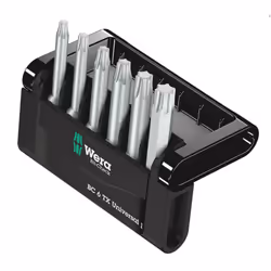 Wera 05056472001, 6 pc(s), Torx, TX10, TX15, TX20, TX25, TX30, TX40, 50 mm, 76 g, Czech Republic