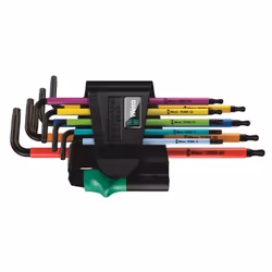 Wera 05024335001, L-torx key, TX9, TX8, TX10, TX15, TX20, TX25, TX30, TX40, TX27, Multicolour, Czech Republic, 72 mm, 25 mm