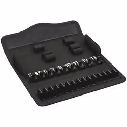 Wera 9419 Textile Box 8100 SA Zyklop Metal Switch, empty, Black, Textile, China, 185 mm, 80 mm, 38 mm
