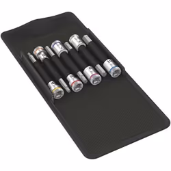 Wera 8740 B HF 1, Socket set, 3/8", Metric, 7 head(s), 4,5,6,7,8,9,10 mm