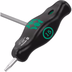 WERA 05023372001 467 TORX HF T-Handle Screwdriver with Holding Function  TX 15 x 100 mm