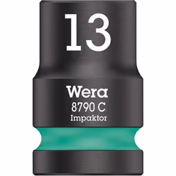 Wera 05004570001 8790 C Impaktor Impact Socket, Turquoise, 13.0 mm
