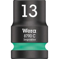 Wera 05004570001 8790 C Impaktor Impact Socket, Turquoise, 13.0 mm