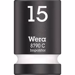 Wera 05004572001 8790 C Impaktor Impact Socket, White, 15.0 mm