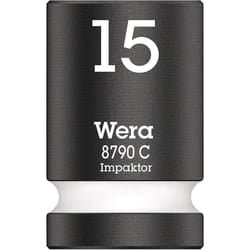 Wera 05004572001 8790 C Impaktor Impact Socket, White, 15.0 mm
