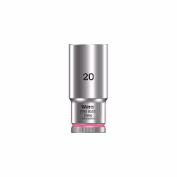 Wera 05004542001 8790 HMB Deep Socket, Light Pink, 20.0 mm