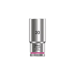 Wera 05004542001 8790 HMB Deep Socket, Light Pink, 20.0 mm