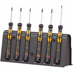 Wera Kraftform Micro 6 ESD Smartphone-Reparaturset 1, 250 mm, 50 mm, 200 mm, 340 g, Czech Republic