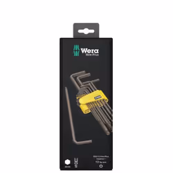 Wera 05021721001, L-shaped hex key set, Imperial, 13 pc(s), 0.5,1/4,1/8,1/16,3/16,3/8,3/32,5/16,5/32,5/64,7/32,7/64,9/64"
