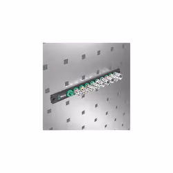 Wera 05005430001 Socket Magnetic Strip B 4 Zyklop Socket Set 3/8 Inch Drive 9-Piece, Black