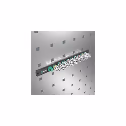 Wera 05005460001 Socket Magnetic Strip C 4 Zyklop Socket Set 1/2 Inch Drive 9-Piece, Black