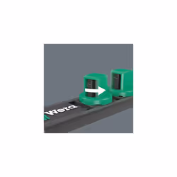 Wera 05005460001 Socket Magnetic Strip C 4 Zyklop Socket Set 1/2 Inch Drive 9-Piece, Black