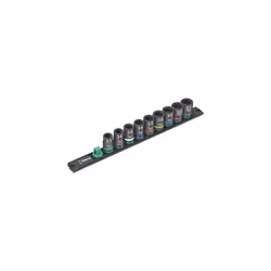Wera 05005490001 C Impaktor 1 Socket Spanner Insert Set 1/2 Inch Drive 9 Pieces, Black