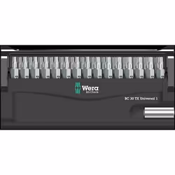 Wera 05057900001, 30 pc(s), Torx Plus, 1/4", TX10, TX15, TX20, TX25, TX30, TX40, 266 g, Box