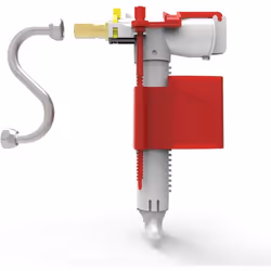 Sanit 25.001.00.S000 Universal Filling Valve 510 Multiflow with Z-Pipe/Capacity 3.6 l/min/Brass Connection Nut Grey