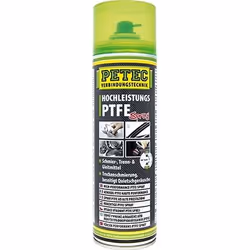 PTFE spray; PETEC; aerosol Contains Silicone 500 white-transparent