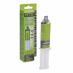Metal Adhesive; PETEC; -40 / 120 Cartridge Silicon-free, Grindable, hardening, Over-paintable, Oil resistant 24 grey
