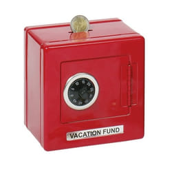 Goki 14019 money box Red Metal
