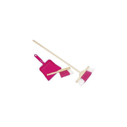 Plastic Dustpan, Handbroom and Broom