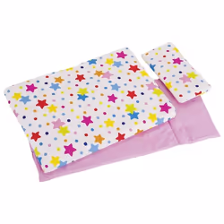 Goki Bedding set for dolls, stars, Dollhouse bedding, 3 yr(s)