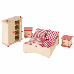 Goki Furniture for flexible puppets, bedroom, Doll bedroom, 3 yr(s), 500 g
